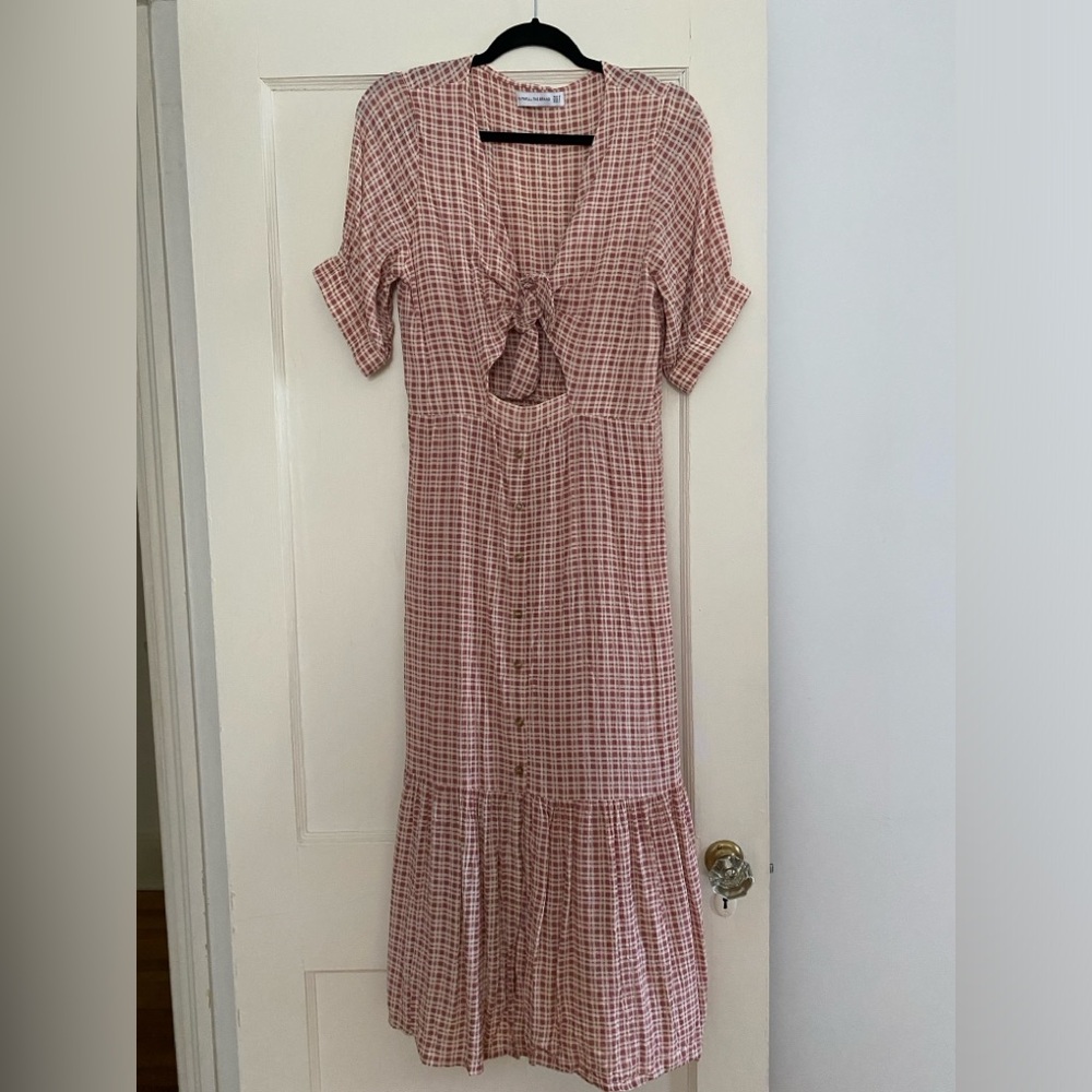 Faithful the brand Plaid Print Dress